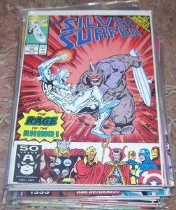 Silver Surfer #54 (Sep 1991, Marvel) thanos infinity gauntlet warlock soul gems