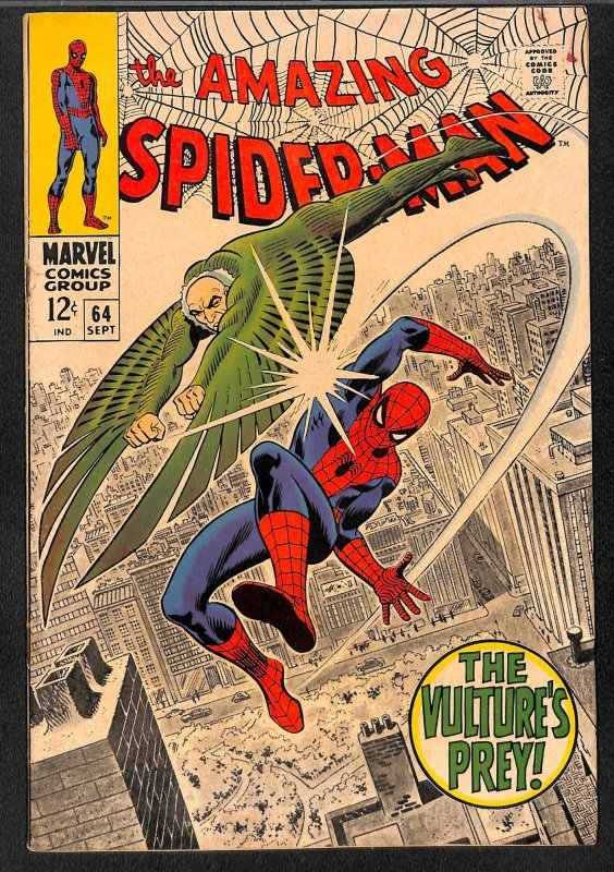 Amazing Spider-Man #64 FN- 5.5 Vulture!