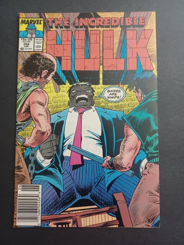 Incredible Hulk #356 newsstand - Mark Jeweler Variant - 1989 - (-NM)