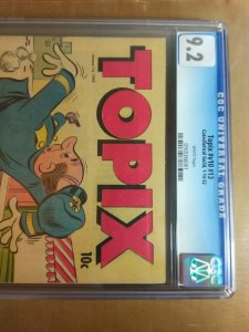 Topix Vol 10 #13 CGC Universal Grade 9.2 NM- w/white pages