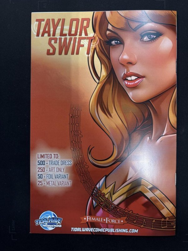 Female Force Taylor Swift #2, NM TidalWave Productions