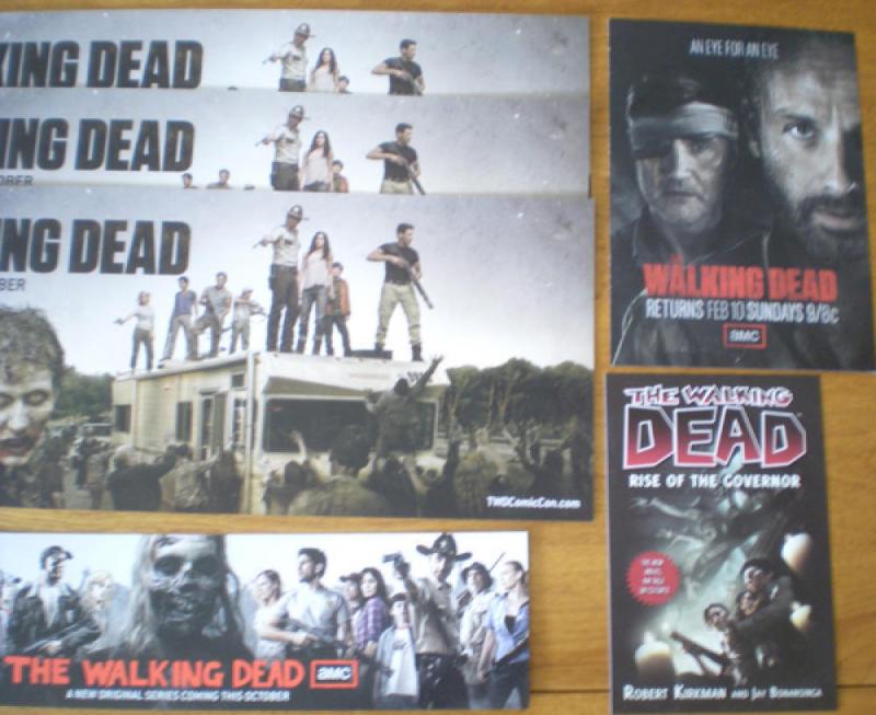 WALKING DEAD #75 Promo Poster, Zombies,+ 9 Promo Cards / misc, + 3 buttons, 1 2