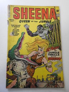 Sheena, Queen of the Jungle #6 (1950) GD  moisture damage, mold, rust top staple