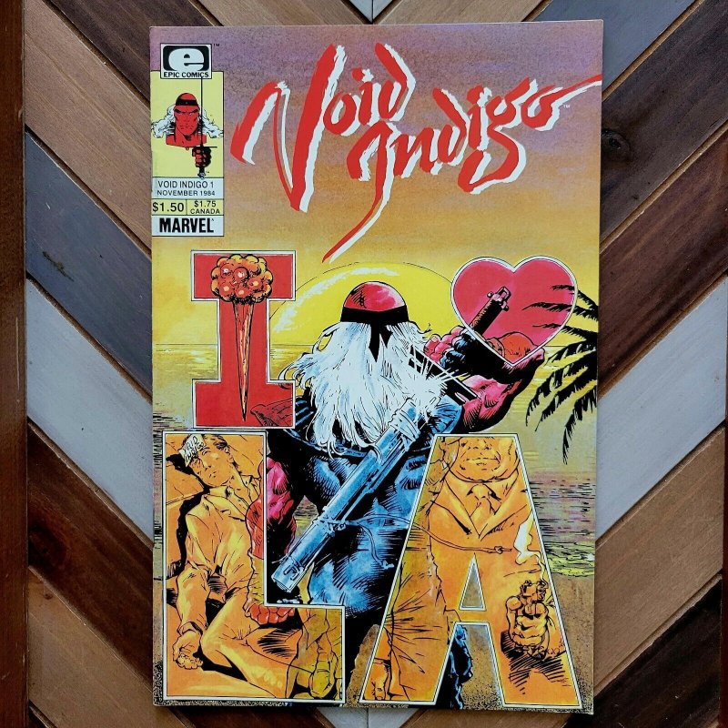 VOID INDIGO #1 (Epic Comics 1984) Mini series, Premiere issue ft AthAgaar!