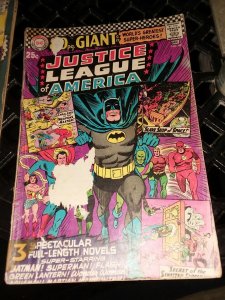 Justice League of America #48 GD DC BATMAN WONDER WOMAN 1st Weapons Master movie