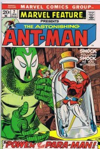 Marvel Feature #7 ORIGINAL Vintage 1973 Ant Man Para-Man