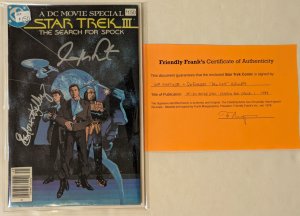 Star Trek III: The Search For Spock -Signed by William Shatner & DeForest Kelley