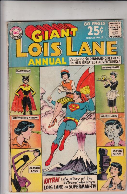 Superman's Girlfriend Lois Lane Annual #2 (Jul-63) GD/VG Affordable-Grade Sup...