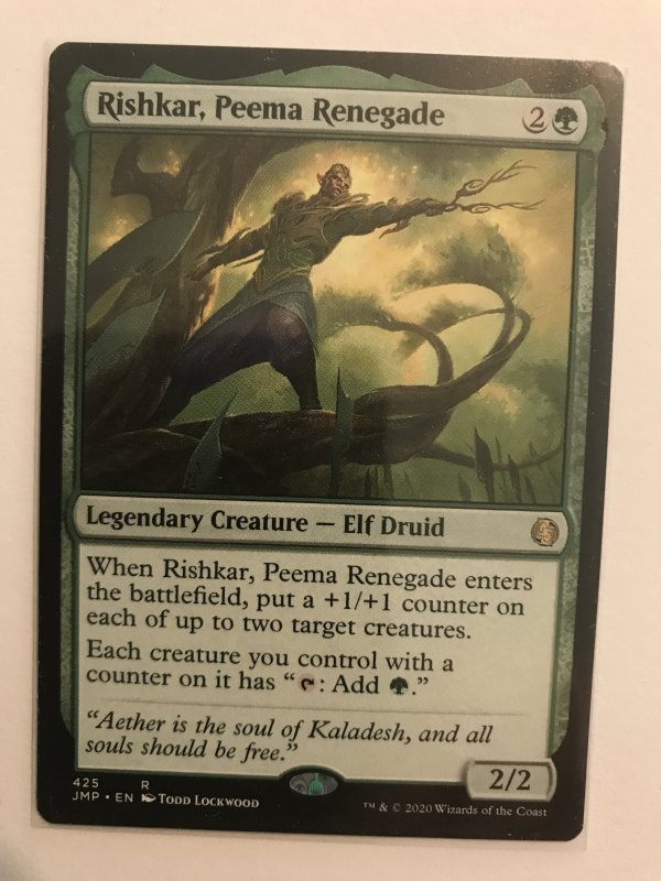 RISHKAR, PEEMA RENEGADE : Magic the Gathering MTG card; Jumpstart, NM