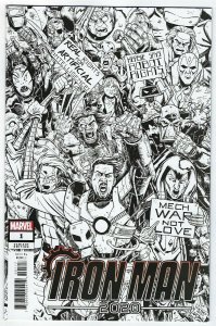 Iron Man 2020 # 1 Party Sketch Variant Cover NM Marvel 1 Per Store