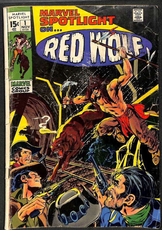 Marvel Spotlight #1 GD+ 2.5 1st Red Wolf! Comics