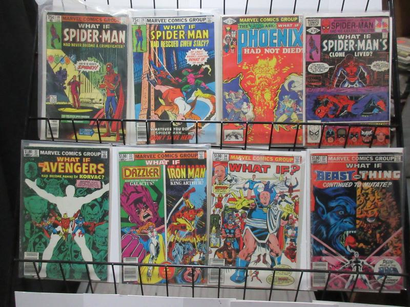 What If (Marvel v1 1979-82) #19-37 8Diff Spidey Phoenix Avengers Hypotheticals