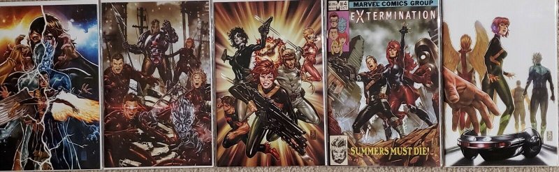 X-MEN EXTERMINATION #1-5 MARK BROOKS VIRGIN VARIANTS UNKNOWN COMICS
