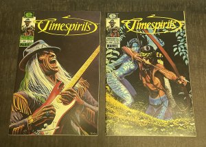 Timespirits #5 #6 SET ( 8.0 VFN ) Tom Yeates covers / Jimi Hendrix / 1985
