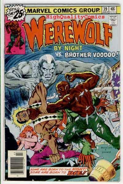 WEREWOLF by NIGHT #39, VG, Voodoo, Blood, Full Moon, 1972, more WW in store