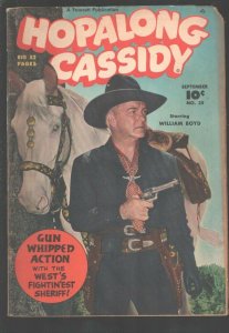 Hopalong Cassidy #35 1949- Fawcett-William Boyd photo cover with Topper-B-Wes...