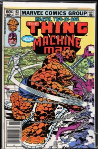 Marvel Two-in-One #93 (1982) The Thing