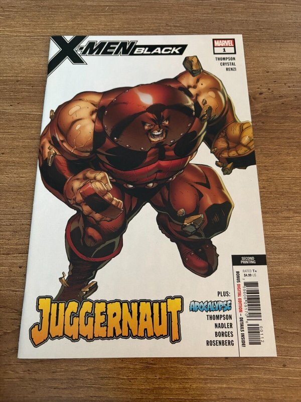 X-Men Black # 1 NM 2nd Print Marvel Comic Book Juggernaut Wolverine 9 J277