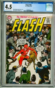 The Flash #195 (1970) CGC 4.5 OWW Pages!