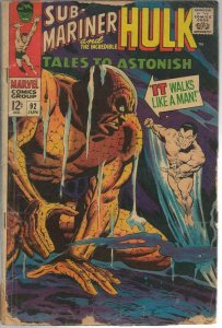 Tales to Astonish #92 ORIGINAL Vintage 1967 Marvel Comics Hulk Sub Mariner