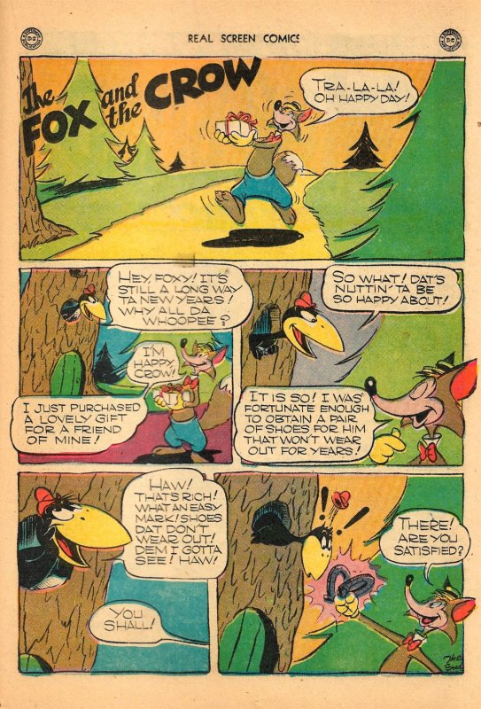 REAL SCREEN COMICS #6 (1946) 5.0VG/FN  Fox & Crow,Flippity & Flop,Tito & Burrito