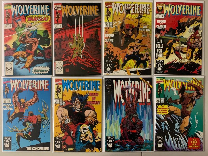 Wolverine comics lot #9-65 35 diff avg 6.0 (1989-93)