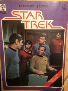 Star Trek coloring book,VG, Planet Ecnal’s Dilemma 1979