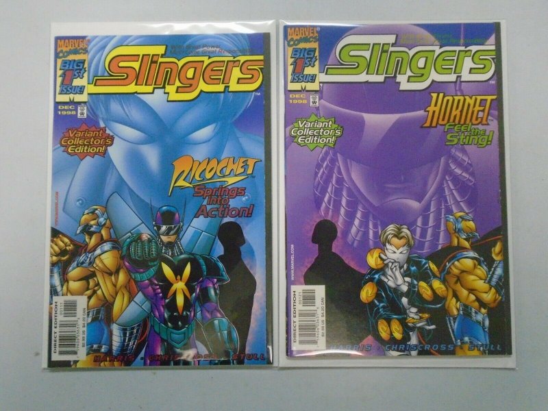Slingers #1A+B Variant Issue Direct Edition 8.5 VF+ (1998) 