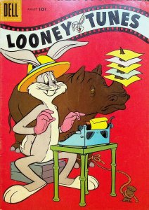 Looney Tunes 190 Dell Comics 1957 Bugs Bunny Explorer Rhino