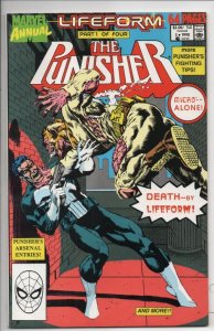 PUNISHER #3, Annual, NM+, Texeira, Mike Baron, Arsenal, Marvel 1990