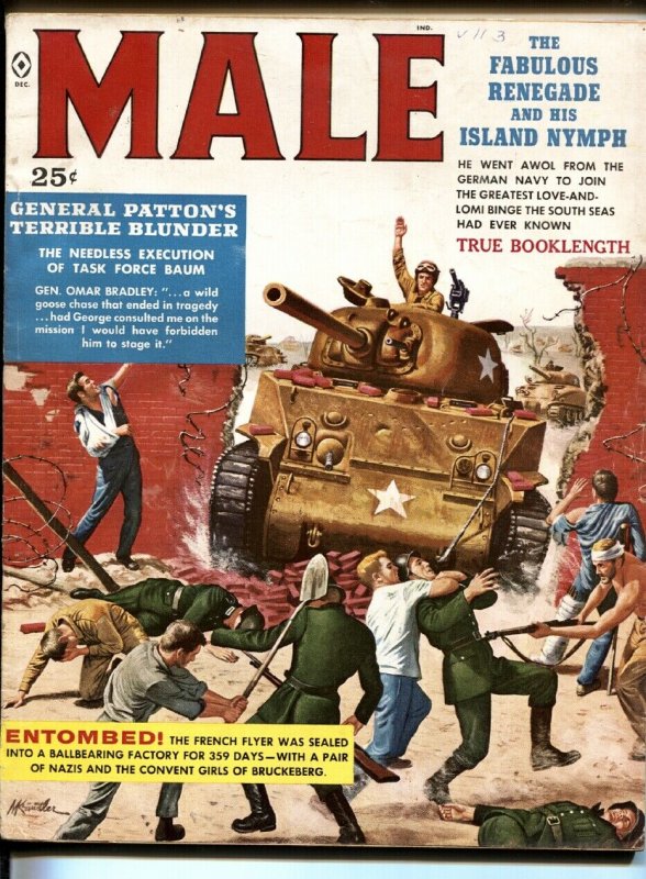 Male 12/1959-mort kunstler cvr-nazi prison-pulp fiction-bad mags