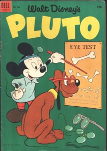 Pluto-Four Color Comics #509 1955-Dell-Walt Disney-Eye Test cover