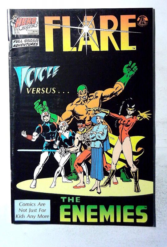 Flare #7 (1991) Heroic Publishing 2nd Series 1st Print Comic Book