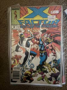 X-Factor #32 (1988) Cover is taped in the top right corner