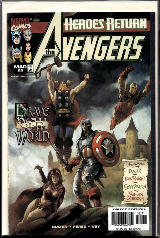 Avengers #2 Alternate Cover (1998) The Avengers