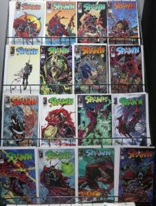 SPAWN 40 ISSUE FUN-BAG! 40 books, VF-NM! McFarlane! Capullo! Angela! Violator!