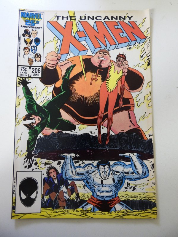 The Uncanny X-Men #206 (1986) FN Condition