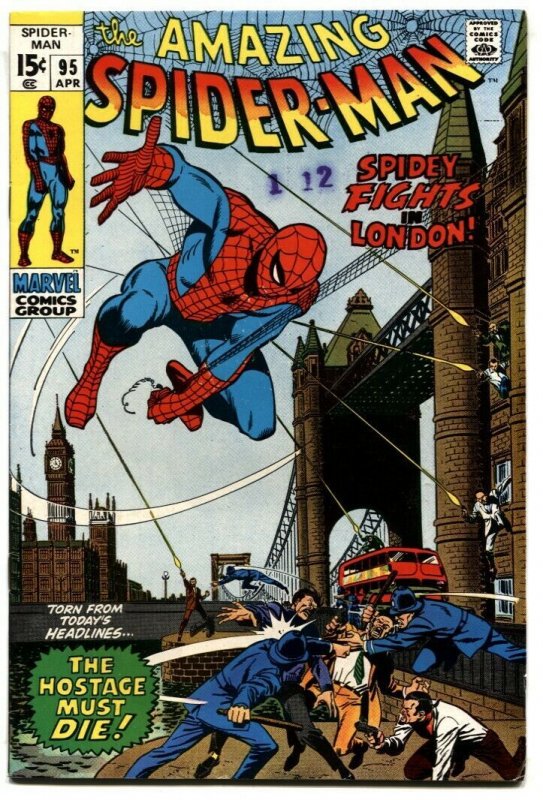 Amazing Spider-Man #95 1971-MARVEL COMICS-J ROMITA ART VF 