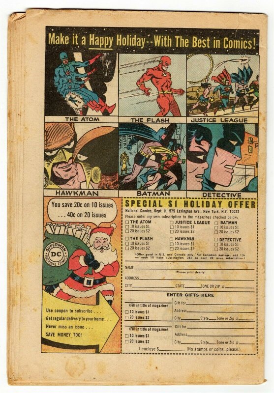 Hawkman #6 ORIGINAL Vintage 1965 DC Comics (Coverless) 