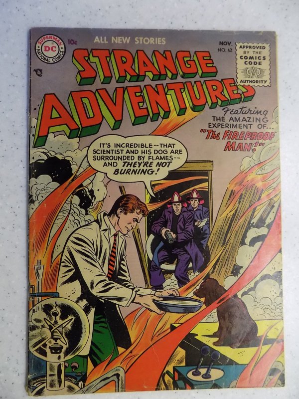 STRANGE ADVENTURES # 62 DC SILVER SCI-FI HORROR ACTION ADVENTURE