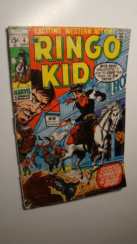 RINGO KID 4 MARVEL WESTERN KID COLT RAWHIDE OUTLAW TWO-GUN KID 1971