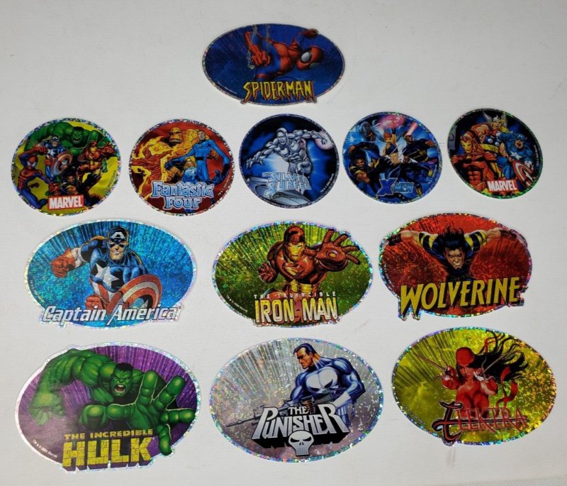 Spider Man Vending Machine Sticker 2004 set of 12 NM SERIES 1 