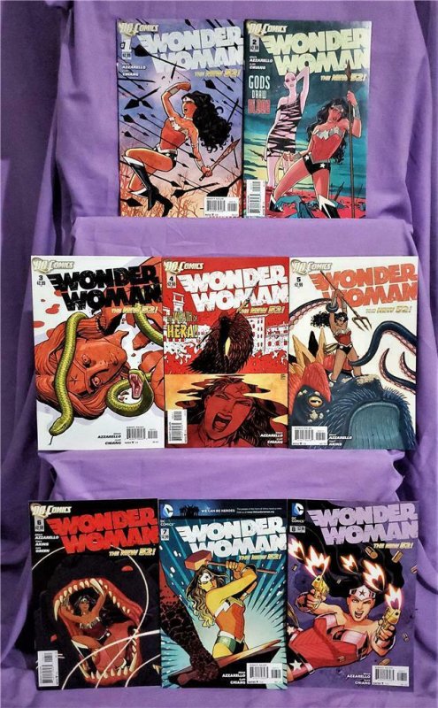 WONDER WOMAN #1 - 8 Cliff Chiang Brian Azzarello DC New 52 (DC, 2011)! 761941306285