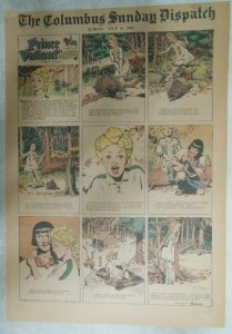 Prince Valiant Sunday Page by Hal Foster from 7/6/1947 Tabloid Page Size !