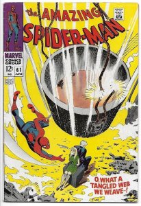 Spiderman #61 (1968) Hot~Key! 1st APP GWEN STACY COVER/Peter Mary Jane Gwenverse