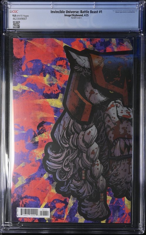BATTLE BEAST #1 IMAGE COMICS 2025 RYAN OTTLEY DIE CUT VARIANT FOIL CGC 9.8 NM