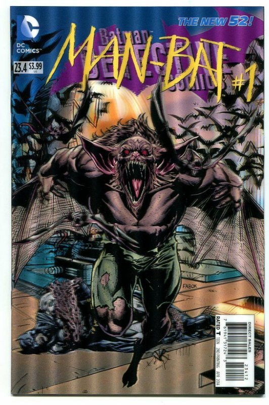 Detective Comics-Batman-#23.4-Man-Bat-#1-3-D Variant-New 52-2nd Print-NM