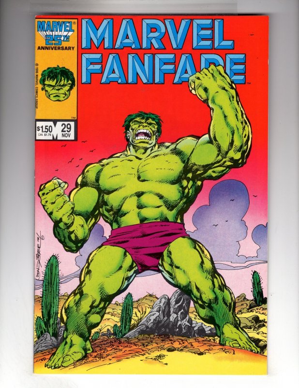 Marvel Fanfare #29 (1986) John Byrne All Splash Page Hulk Story  / ID#621