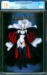 Lady Death Imperial Requiem #1 Dave Cockrum Classic Ed. Coffin Ltd /50 CGC 10