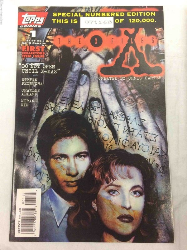 X-Files #1 Comic Book Topps 1995 - Charlie Adlard